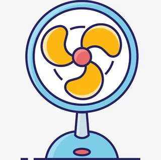 卡通电风扇免抠