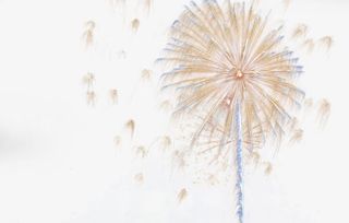 爆开的烟花免抠