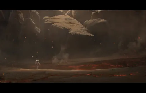 宇航员外太空宽屏免抠