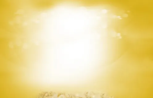 黄色背景白色光效渲染图