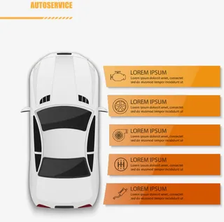 矢量汽车检测数据免抠