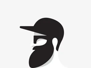 人像男性黑白PNG免抠