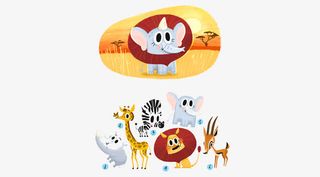 大草原里的小动物免抠