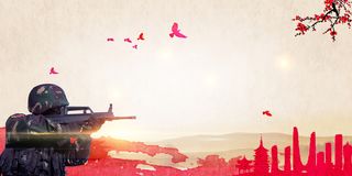 战友情深军营晚会宣传海报背景素材高清