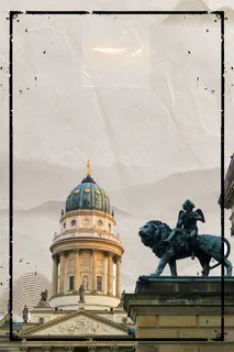 浪漫唯美德国旅游海报背景素材高清