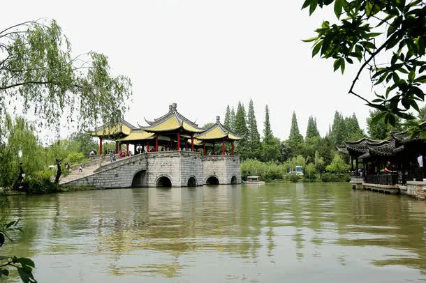 五亭桥风景免抠