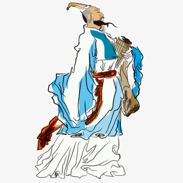 中国绘画人物肖像免抠
