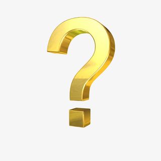 金色立体符号特大问号图片素材免抠