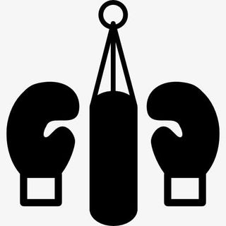 拳击手套和挂重袋图标免抠