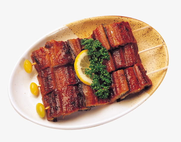 烤鱼鱼块免抠
