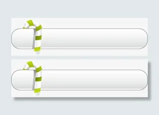 灰色圣诞按钮免抠