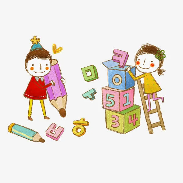 写字的女孩免抠