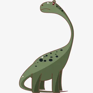 卡通手绘可爱恐龙1免抠