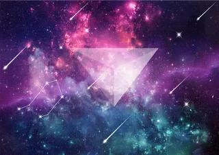 蓝色星空下的星座展板背景素材高清