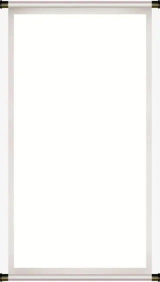 手绘灰色画卷装饰插图免抠