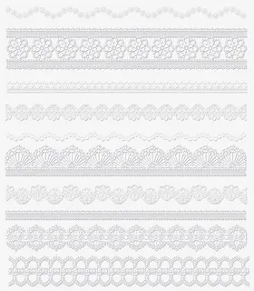 蕾丝花边PNG免抠
