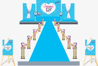 舞台背景海报PNG矢量元素