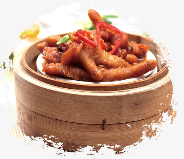 竹筒鸡爪免抠