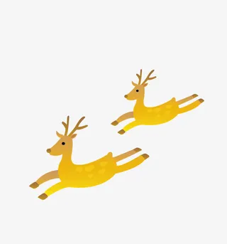 矢量梅花鹿素材免抠