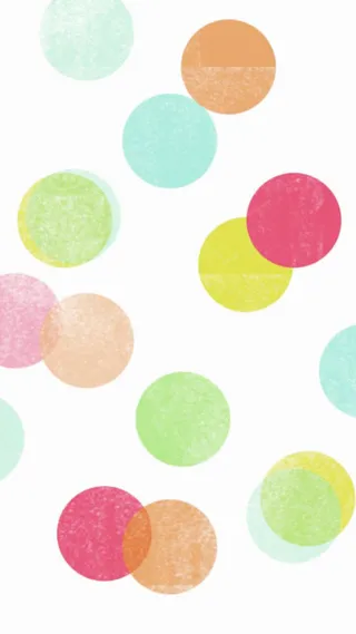 彩色圆形点缀装扮免抠