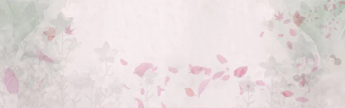 中国风花瓣古韵淡雅banner高清