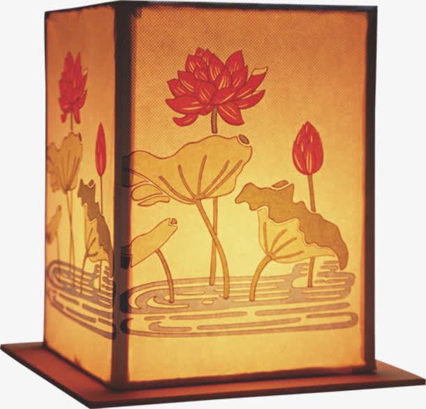 直着的河灯免抠