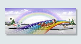 彩虹圣诞节高清