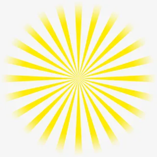 矢量扁平发光金色光芒免抠