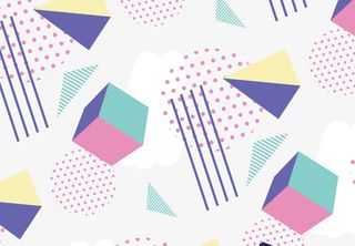 浅色孟菲斯装饰背景