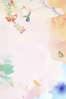 手绘水墨画平面广告高清