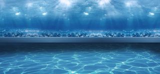 清新蓝色海底banner高清