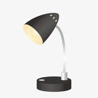 卡通黑色台灯免抠