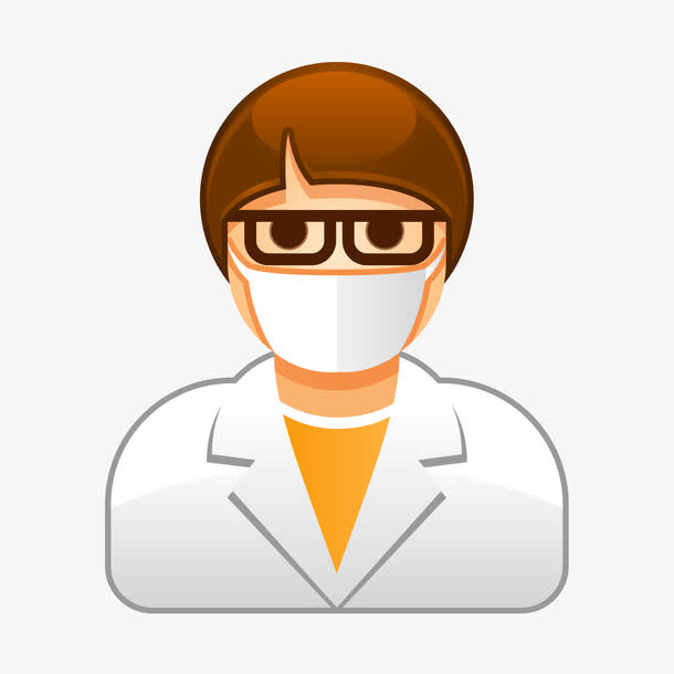 卡通装饰人物介绍海报设计护士免抠