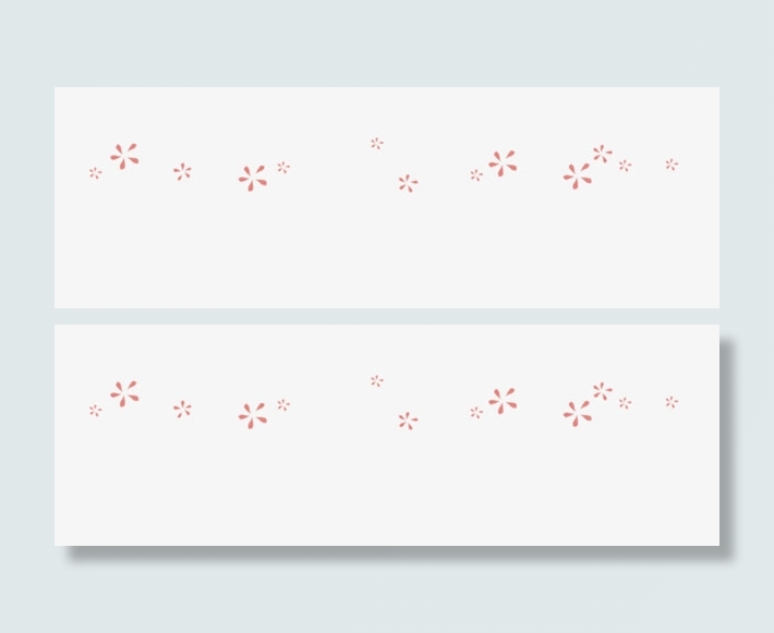 五朵花瓣飘浮png免抠