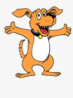 张开双手的小狗免抠