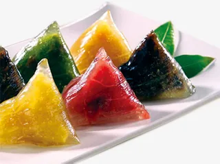 彩色的水晶粽子免抠