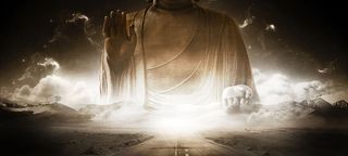 大佛背景banner装饰高清