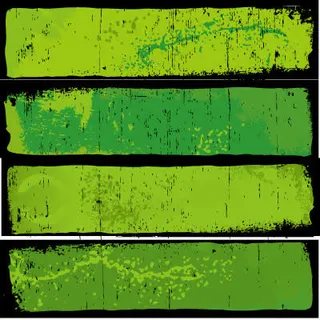 绿色banner背景装饰