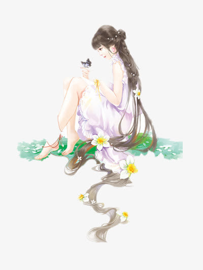 古风插画免抠