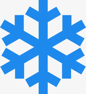 蓝色雪花免抠