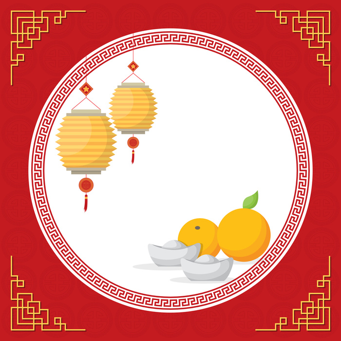 中国风新年喜庆清新背景素材高清