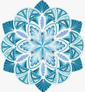 蓝色花纹免抠 蓝色花纹免抠