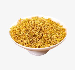 当季新鲜桂花茶素材免抠