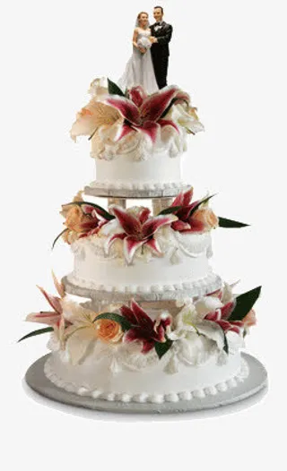 花瓣婚礼蛋糕免抠