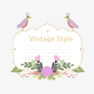 标签 春天 春天的花朵 复古免抠