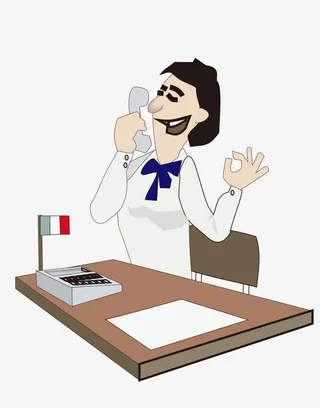 公司前台人物免抠