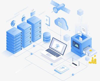 商务2.5D办公矢量插画免抠