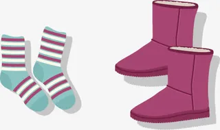矢量鞋袜免抠