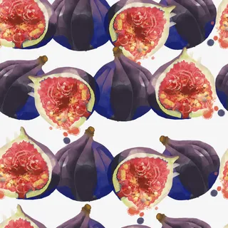 水彩无花果底纹免抠