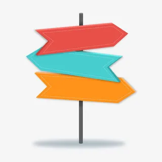 矢量指示箭头免抠